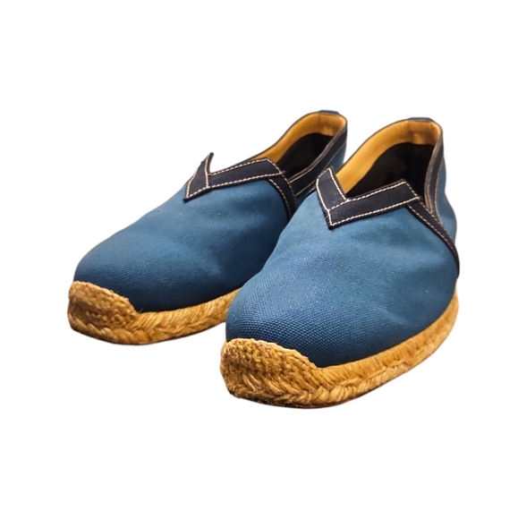 CHRISTIAN LOUBOUTIN | Men’s Blue Canvas Espadrille Loafers – EU 42 / US 9 main image 3